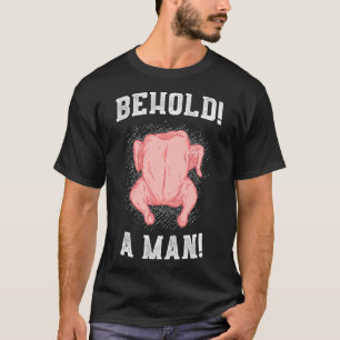 Diogenes aanschouw een mens (Kip) Epische Filosofi T-shirt