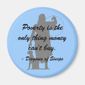 Diogenes Armoede Magneet (Voorkant)