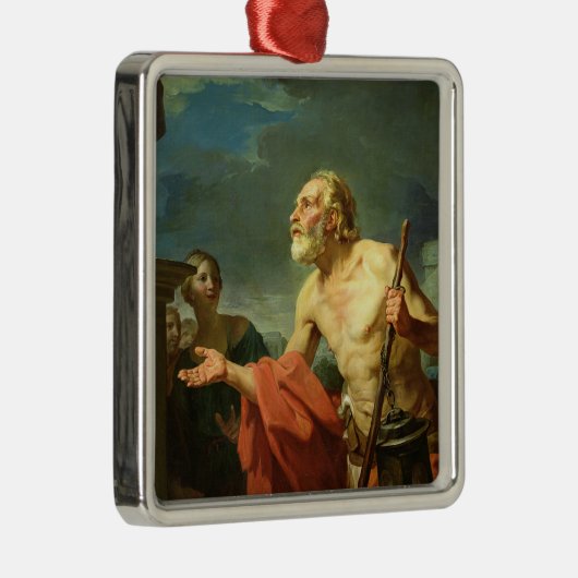 Diogenes Asking for Alms, 1767 Metalen Ornament (Rechts)
