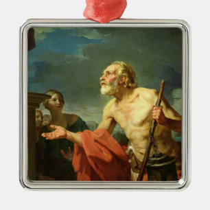Diogenes Asking for Alms, 1767 Metalen Ornament