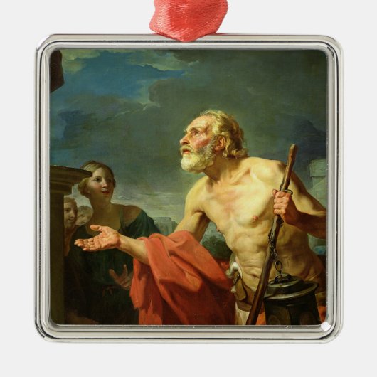 Diogenes Asking for Alms, 1767 Metalen Ornament (Voorkant)