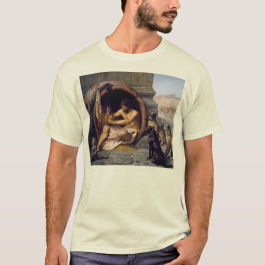 Diogenes Omringd door Honden - door Jean Leon Gero T-shirt (Voorkant)