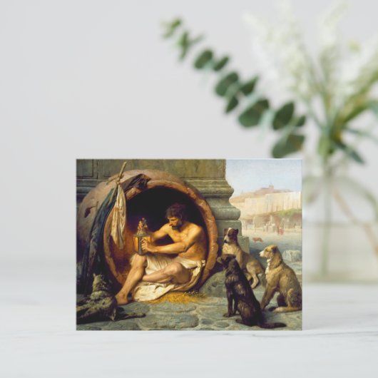 Diogenes van Jean-Leon Gerome Briefkaart (Staand voorkant)