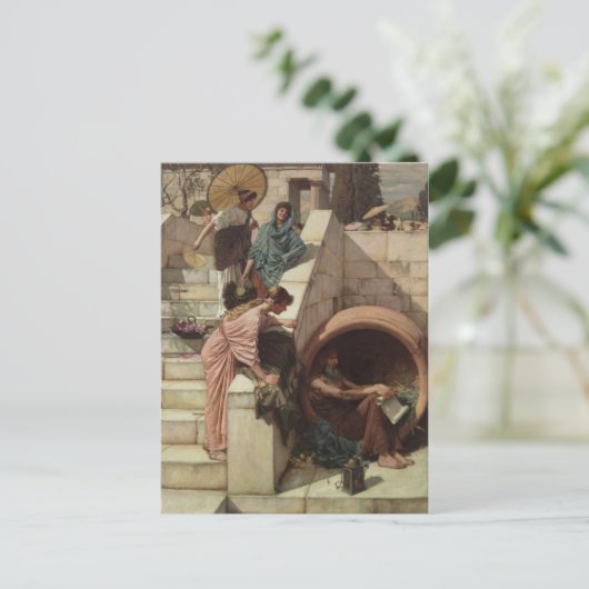 Diogenes van John William Waterhouse Briefkaart (Staand voorkant)