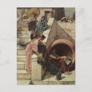 Diogenes van John William Waterhouse Briefkaart