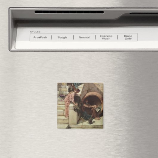 Diogenes van John William Waterhouse Magneet (Insitu (Vaatwasser))