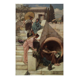 Diogenes van John William Waterhouse Poster