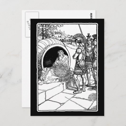 Diogenes van Sinope Briefkaart (Voorkant / Achterkant)