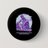 Diogenes Y2k Pastel Esthetische Stoïcijnse Quote G Ronde Button 5,7 Cm (Voorkant)