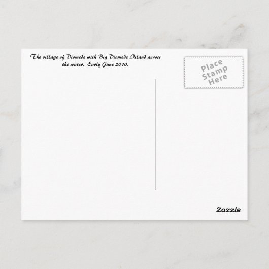 Diomede 7 briefkaart (Achterkant)