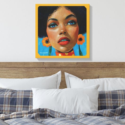 Dionne van KAB Premium Wrapped Canvas (Insitu (Slaapkamer))