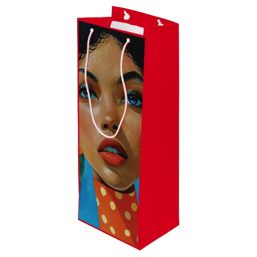 Dionne van KAB Wine Gift Bag Wijn Cadeautas (Achterkant Gekanteld)