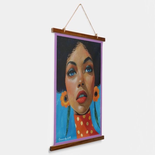 Dionne van KAB Wood Topped Wall Tapestry Hangend Wandkleed (Gebogen)