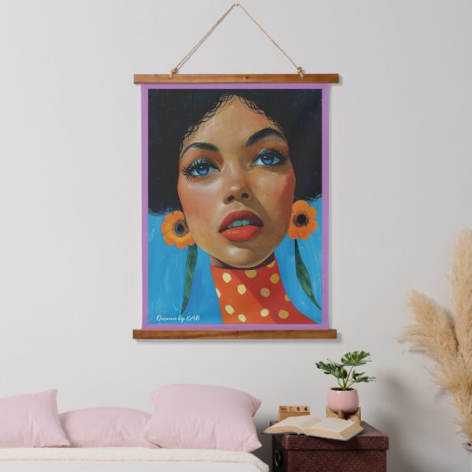 Dionne van KAB Wood Topped Wall Tapestry Hangend Wandkleed (Slaapkamer)