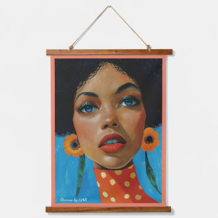 Dionne van KAB Wood Topped Wall Tapestry Hangend Wandkleed