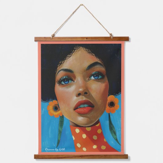 Dionne van KAB Wood Topped Wall Tapestry Hangend Wandkleed (Voorkant)