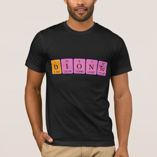 Dionte periodieke lijstnaam shirt (Voorkant)