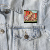 Dionysian Entourage met Dionysus Vierkante Button 5,1 Cm (In situ)