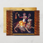 DIONYSOS MET EEN GROOTSCHALIGE LEOPARD Griekse moz Briefkaart (Voorkant / Achterkant)