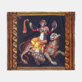 DIONYSOS MET EEN GROOTSCHALIGE LEOPARD Griekse moz Fleece Deken (Voorkant (Horizontaal))