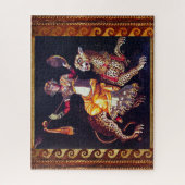 DIONYSOS MET EEN GROOTSCHALIGE LEOPARD Griekse moz Legpuzzel (Verticaal)