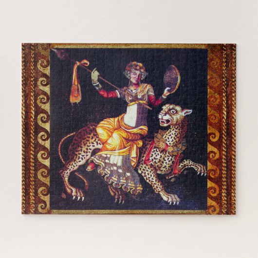 DIONYSOS MET EEN GROOTSCHALIGE LEOPARD Griekse moz Legpuzzel (Horizontaal)