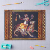 DIONYSOS MET EEN GROOTSCHALIGE LEOPARD Griekse moz Tissuepapier (Craft)