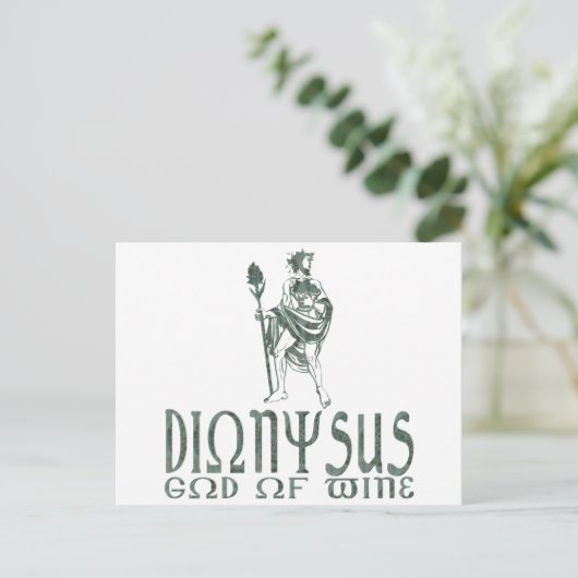 Dionysus Briefkaart (Staand voorkant)