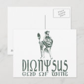Dionysus Briefkaart (Voorkant / Achterkant)