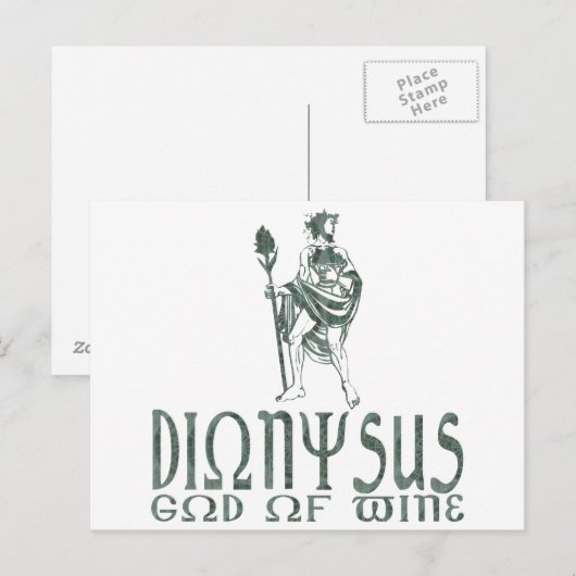 Dionysus Briefkaart (Voorkant / Achterkant)