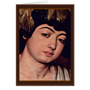 Dionysus Detail van Michelangelo Merisi da Caravag