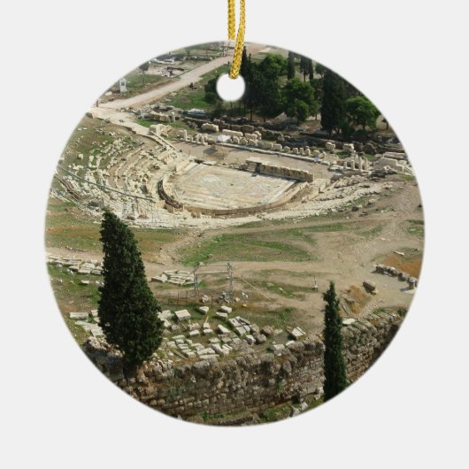Dionysus Eleuthereus Theater Keramisch Ornament (Voorkant)