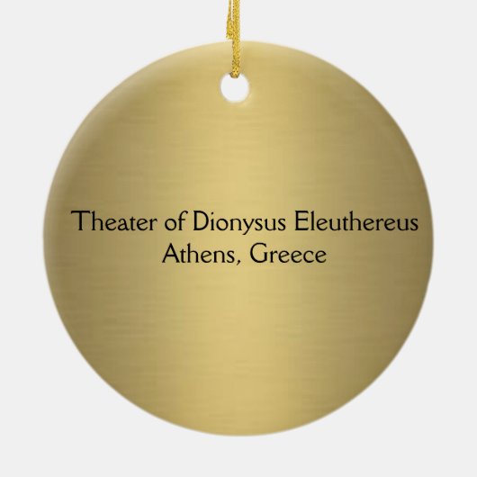 Dionysus Eleuthereus Theater Keramisch Ornament (Achterkant)