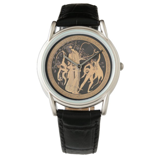 Dionysus en de Satyrs Horloge (Voorkant)
