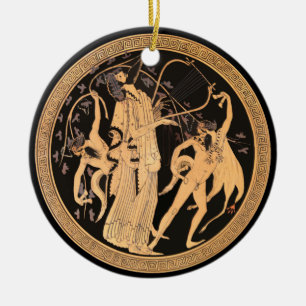 Dionysus en de Satyrs Keramisch Ornament