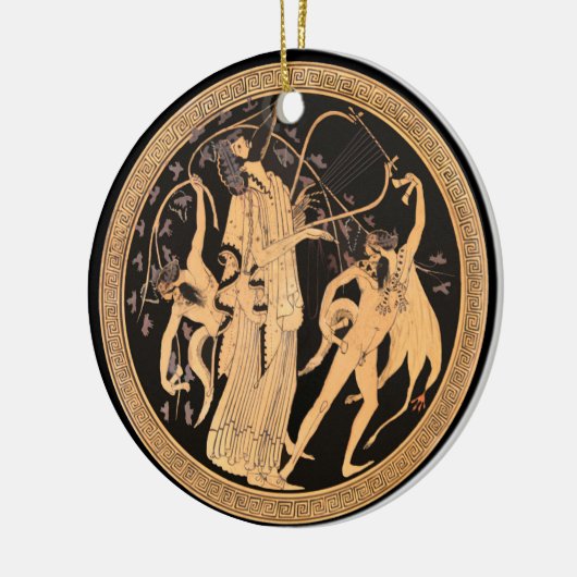 Dionysus en de Satyrs Keramisch Ornament (Links)