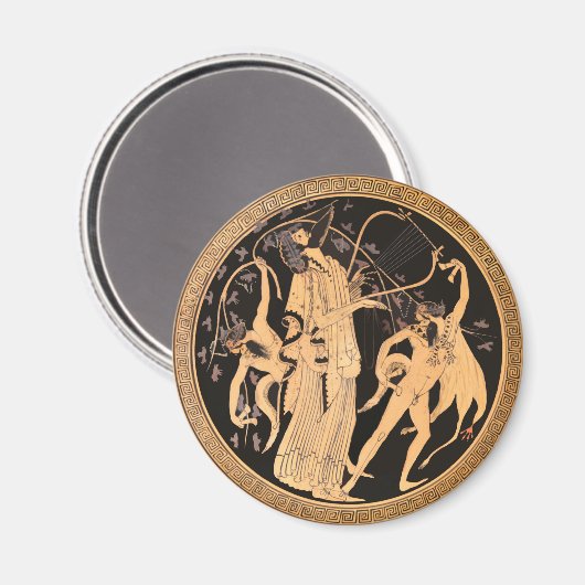 Dionysus en de Satyrs Magneet (Voorkant / Achterkant)