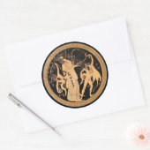 Dionysus en de Satyrs Sticker (Envelop)