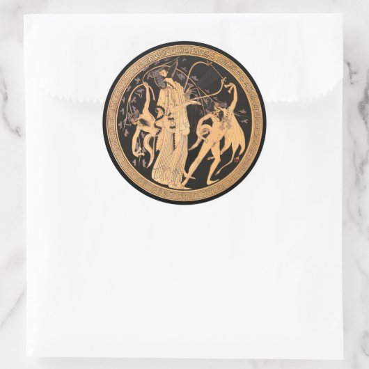 Dionysus en de Satyrs Sticker (Tas)