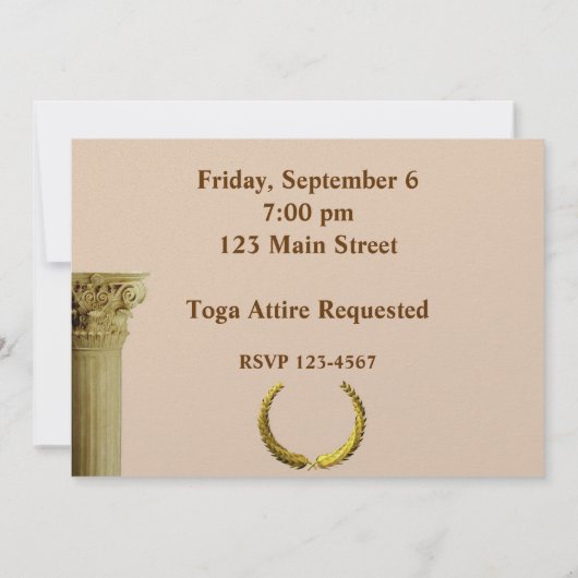 Dionysus en Venus Kaart (Achterkant)