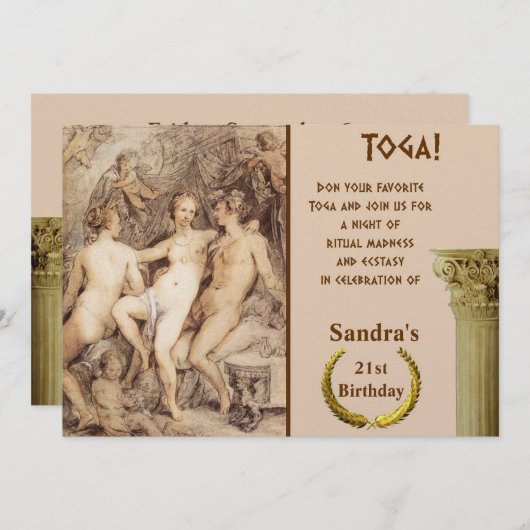 Dionysus en Venus Kaart (Voorkant / Achterkant)