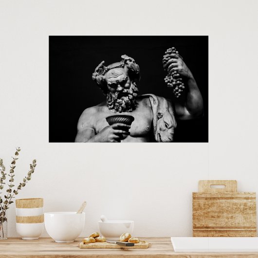 Dionysus met goblet poster (Keuken)
