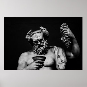 Dionysus met goblet poster