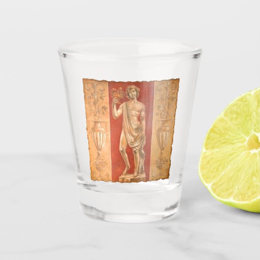 Dionysus met Urns Shot Glas (Voorkant)