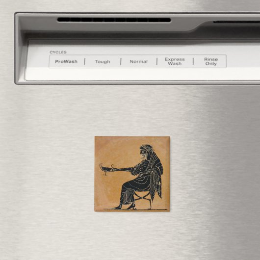 Dionysus met Wijnbeker Magneet (Insitu (Vaatwasser))