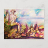 DIONYSUS, Vloeistof met zeeschalen en -vruchten Briefkaart (Voorkant)