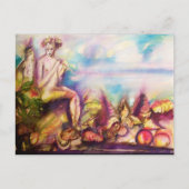 DIONYSUS, Vloeistof met zeeschalen en -vruchten Briefkaart (Voorkant)