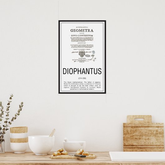 Diophantus Poster (Keuken)