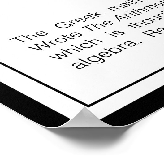 Diophantus Poster (Hoek)