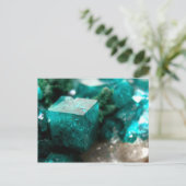 Dioptase ‎ briefkaart (Staand voorkant)